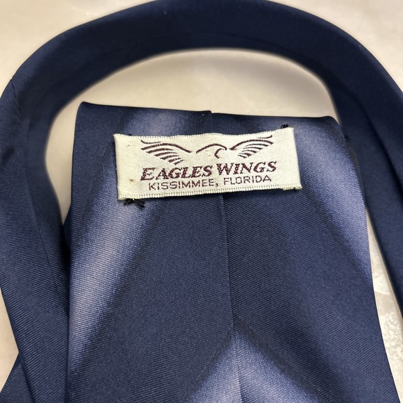 Auburn University AU Tigers Mascot Logo Mens Neck Tie 100% Silk- Eagles Wings - Picture 6 of 6